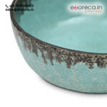 STONEWARE ROUND SERVING BOWL - Image 3