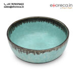 STONEWARE ROUND SERVING BOWL - Image 4