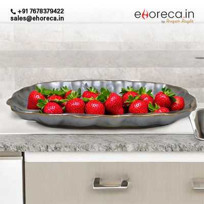 FRUITS STONEWARE PLATTER