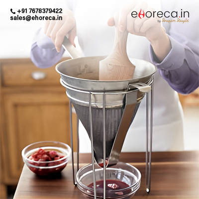 SS CONICAL STRAINER WITH STAND
