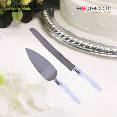 SS Cake Knife and Server Set