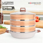 Dimsum Steamer with Glass Lid