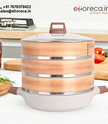 Dimsum Steamer with Glass Lid