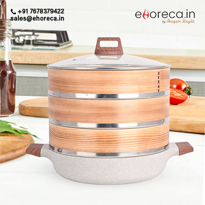 Dimsum Steamer with Glass Lid