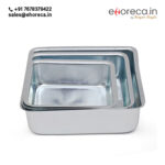 ALUMINIUM SQUARE CAKE MOULD SET - Image 4