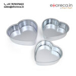 Aluminium Heart Shape Cake Mould Set - Image 4