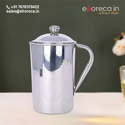 SS WATER JUG WITH LID