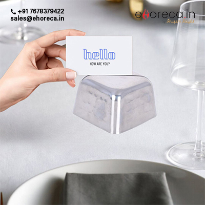SS MENU CARD HOLDER