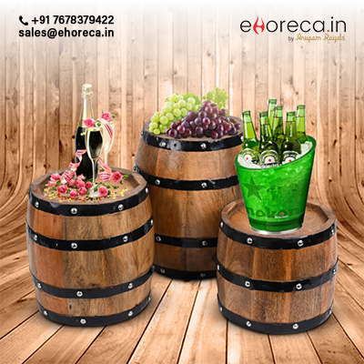 FOOD DISPLAY BARREL RISER SET