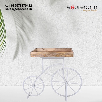 Display Cycle Serving Cart With Tray