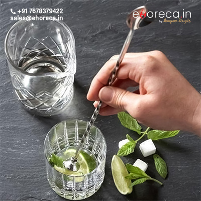 SS BAR SPOON WITH MUDDLER