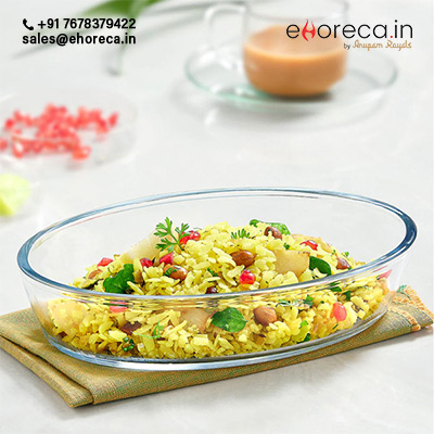 BOROSIL OVAL BAKING DISH