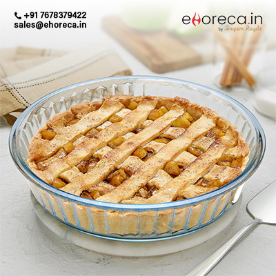 BOROSIL FLUTED BAKING DISH