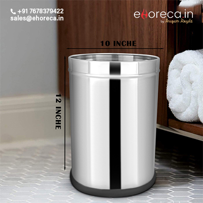 SS PLAIN OPEN DUSTBIN