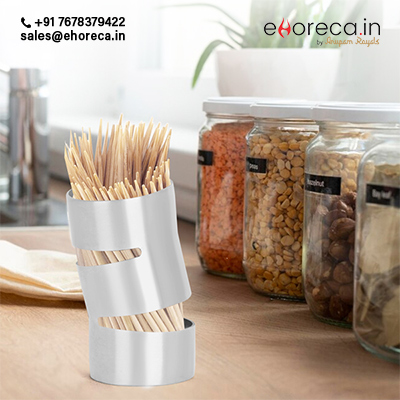 SS WAVE TOOTHPICK HOLDER