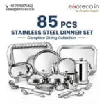 85 Pcs SS Dinner Set with Cutlery – Complete Dining Collection | Perfect for Home & Gifting - Image 8