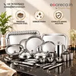 85 Pcs SS Dinner Set with Cutlery – Complete Dining Collection | Perfect for Home & Gifting - Image 2